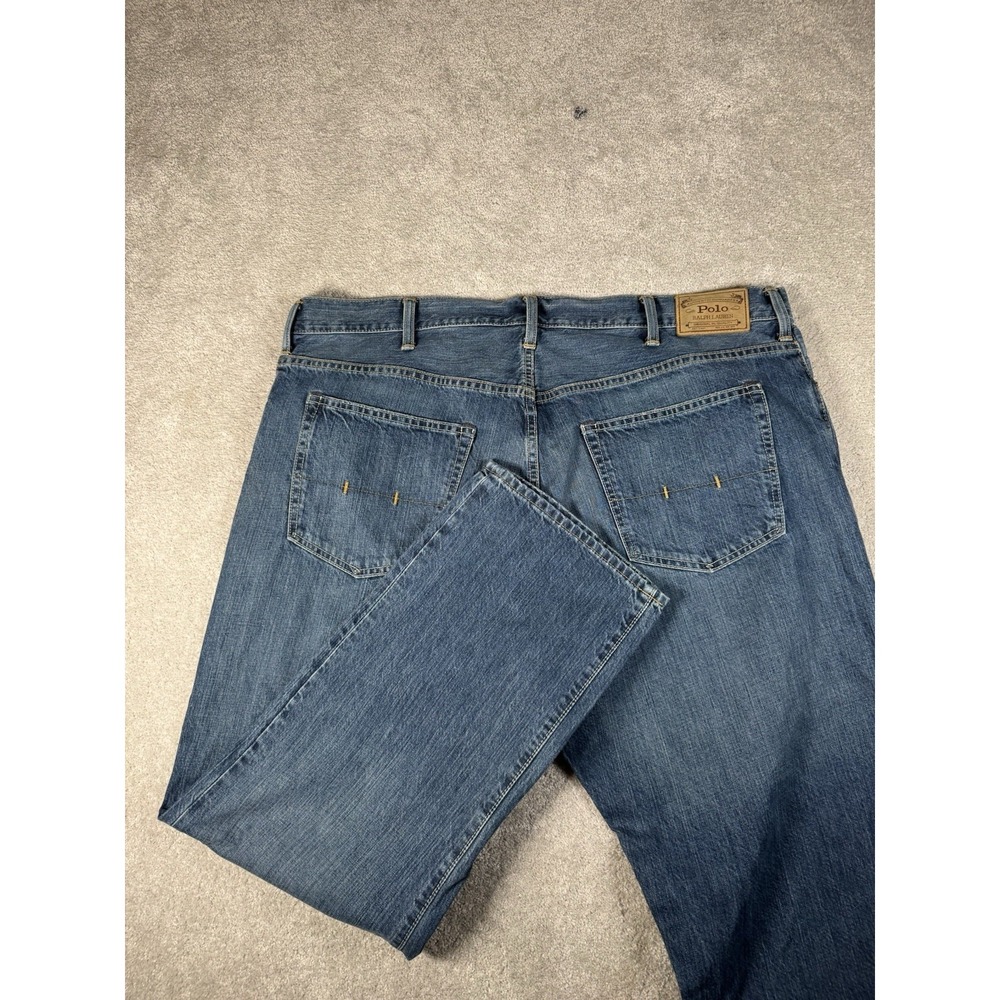 Polo Ralph Lauren Mens 44Bx30 Classic 867 Straight Leg Jeans Blue Medium Wash